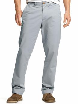 Straight solid chino