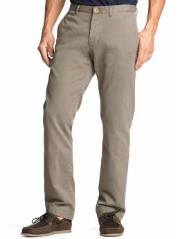 Slim straight cotton chino