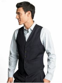 Heritage pinstripe wool suit vest