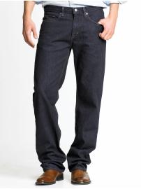 Straight dark wash jean