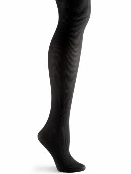 Nylon ribbed tights