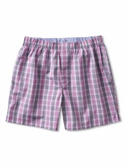 Plaid pattern boxer