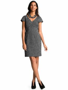 Petite textured sheath dress