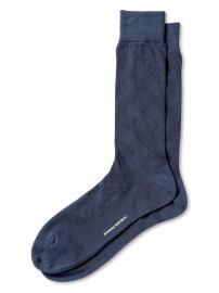 Tonal argyle sock