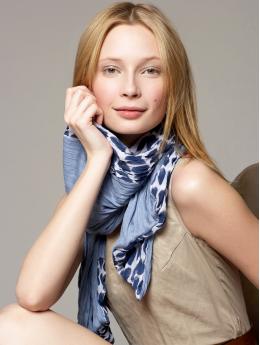 Patchwork dotted scarf