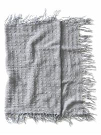 Heritage textured fringe scarf