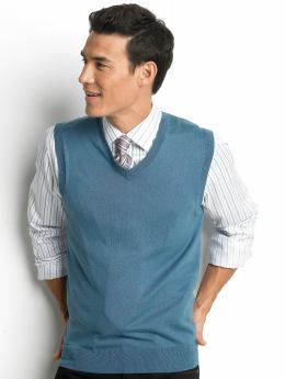 Silk/cotton/cashmere sweater vest
