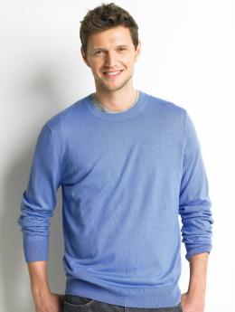 Silk/cotton/cashmere crewneck sweater