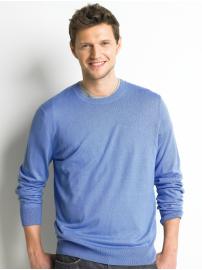 Silk/cotton/cashmere crewneck sweater