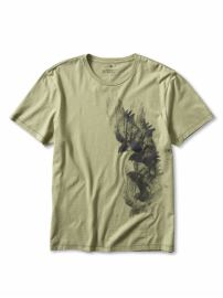 Heritage cotton 'shadow eagle' graphic tee