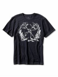 Heritage slub cotton 'anchor' graphic tee