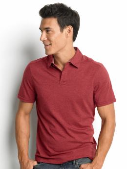 Solid cotton polo