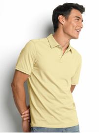 Solid cotton polo