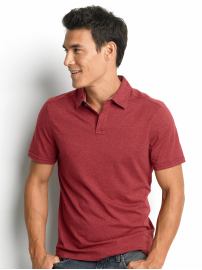 Solid cotton polo