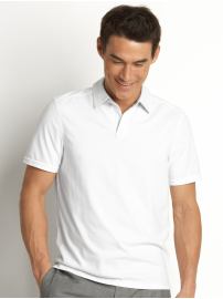 Solid cotton polo