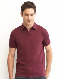 Solid Pima cotton polo