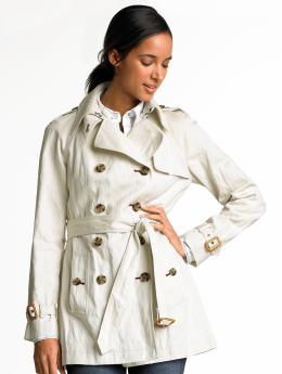 Petite short trenchcoat