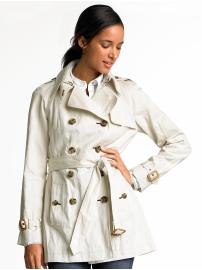 Petite short trenchcoat