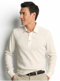 Slub-cotton long-sleeve rugby shirt