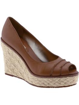 Dylan peep-toe espadrille wedge