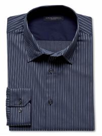 Slim fit cotton striped shirt