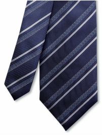 Pindot-stripe tie