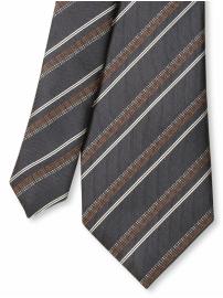 Pindot-stripe tie