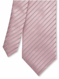 Silk banner-stripe tie
