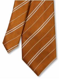 Silk diagonal-stripe tie