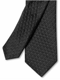 Double-spot silk skinny tie