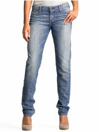 Slouchy skinny faded jean
