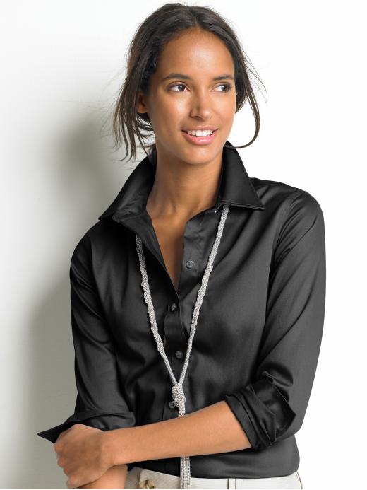 Banana Republic Tall non-iron fitted sateen shirt