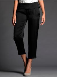 BR Monogram silk cropped pant