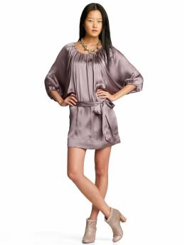 Heritage silk batwing dress