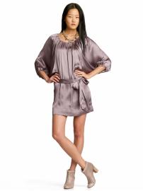 Heritage silk batwing dress