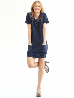 Beaded cropped dress
