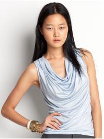 Tall shirred tank