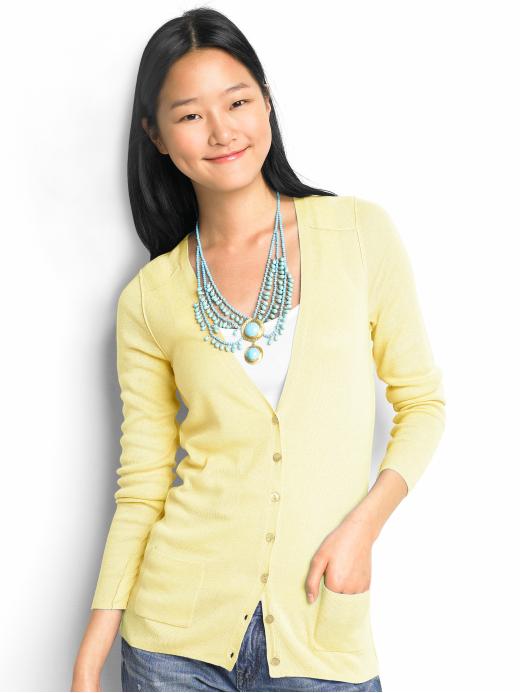 Yellow Cardigan from Banana Republic