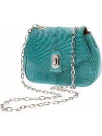Chain embossed mini cross-body bag