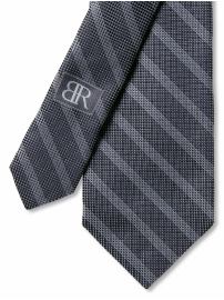 BR Monogram striped silk tie