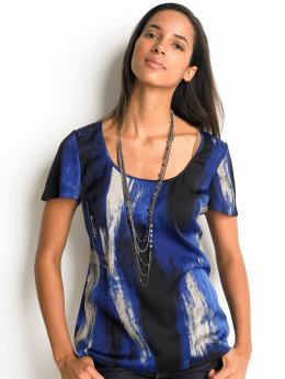 Petite painterly blouse