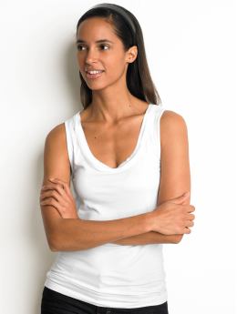 Sleeveless luxe tank