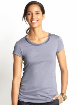 Short-sleeve luxe tee