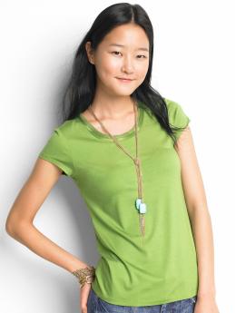 Short-sleeve luxe tee