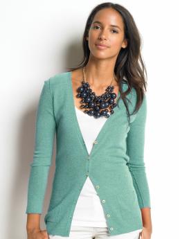 Petite sweetheart exposed-seam cardi