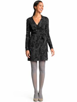 Tall printed wrap dress