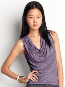 Tall shirred tank