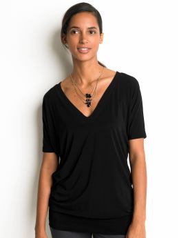 Petite dolman-sleeve tunic