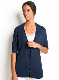 Heritage batwing-sleeve cardigan