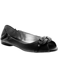 Sandie knotted peep toe flat